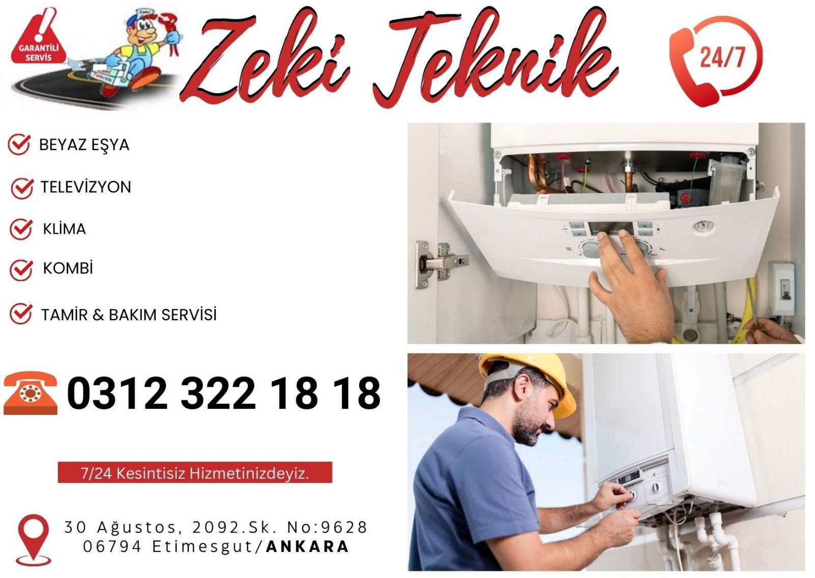 Etimesgut Kombi Tamircisi